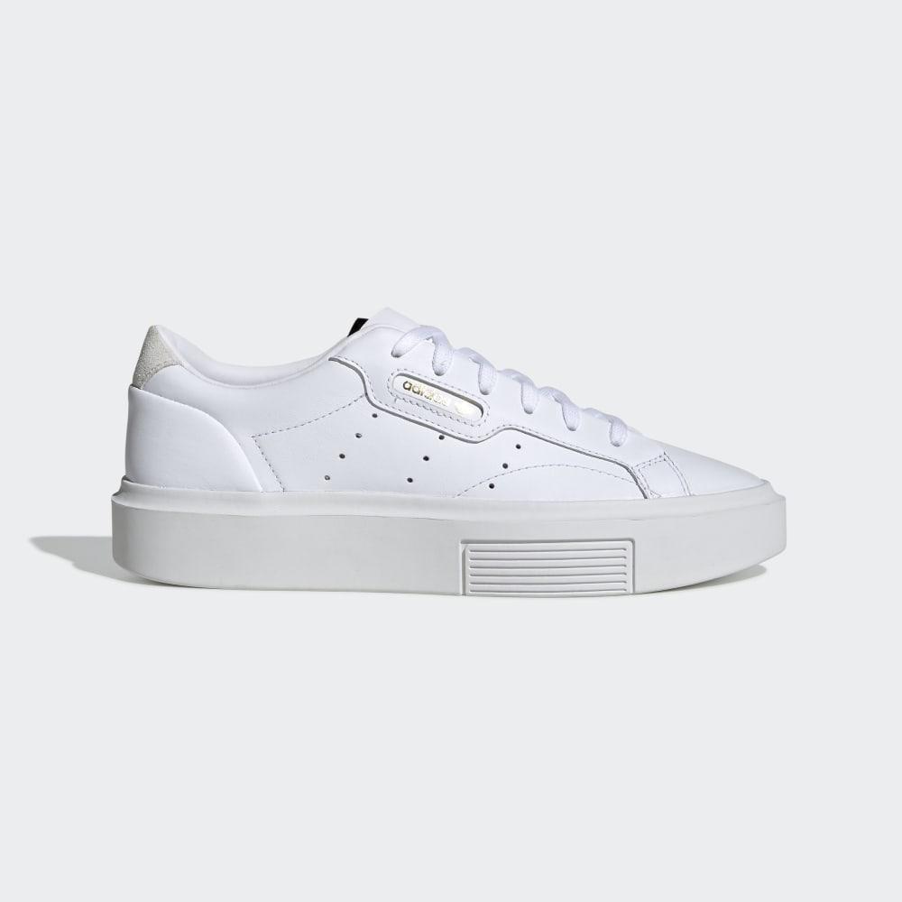 Adidas Sleek Super Női Originals Cipő Fehér/Fekete Akció 482961-NQM